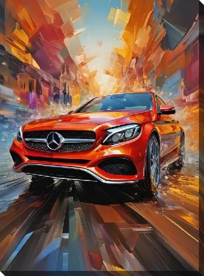 Картина маслом Mercedes №51