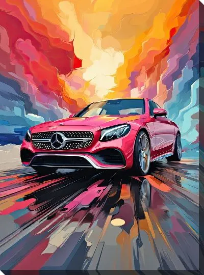 Картина маслом Mercedes №52