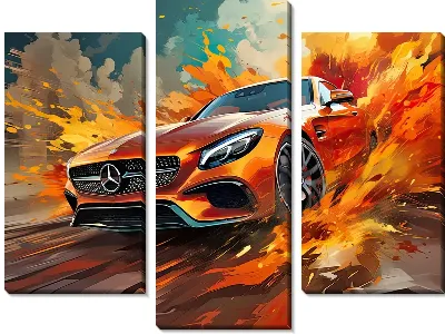 Модульная картина Mercedes №53