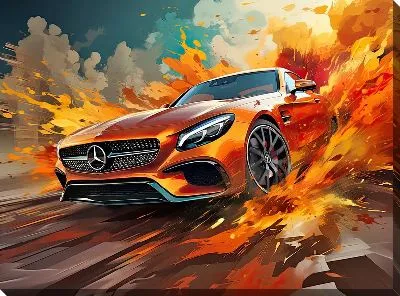 Картина маслом Mercedes №53