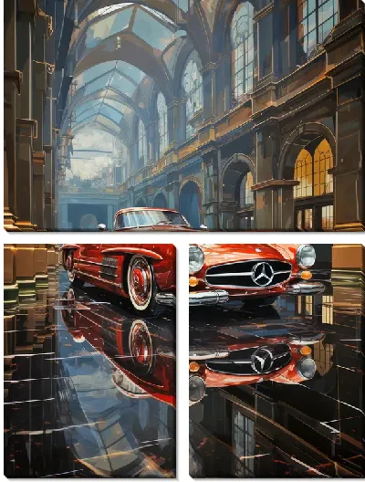 Модульная картина Mercedes №55