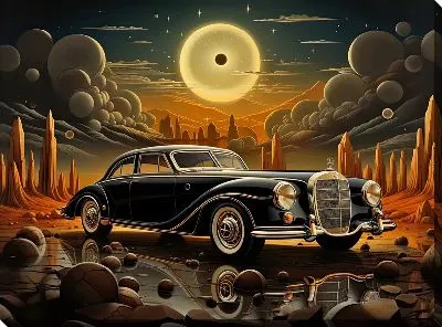 Картина маслом Mercedes №551
