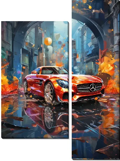 Модульная картина Mercedes №56