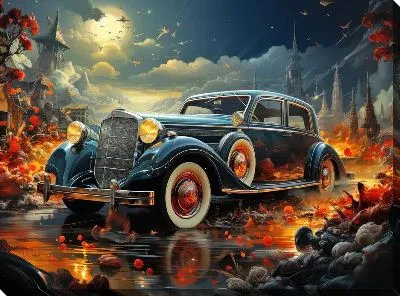 Картина маслом Mercedes №57