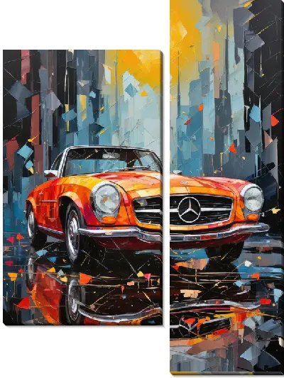 Модульная картина Mercedes №58