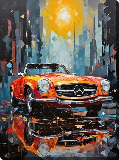 Картина маслом Mercedes №58