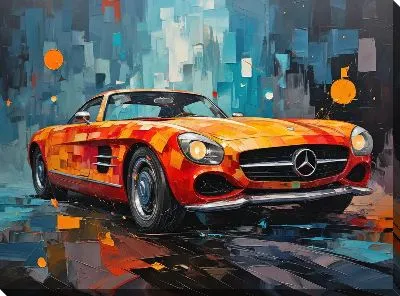 Картина маслом Mercedes №61