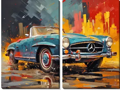 Модульная картина Mercedes №62