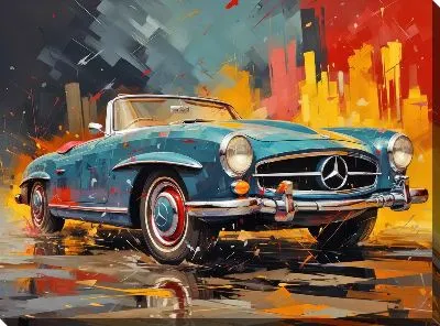 Картина маслом Mercedes №62