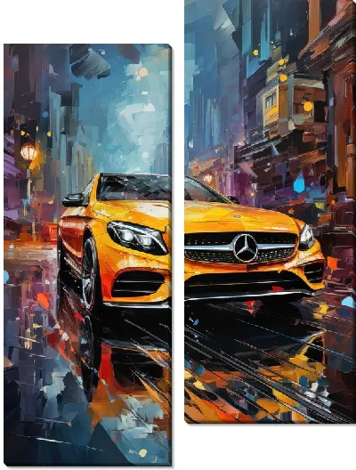 Модульная картина Mercedes №64