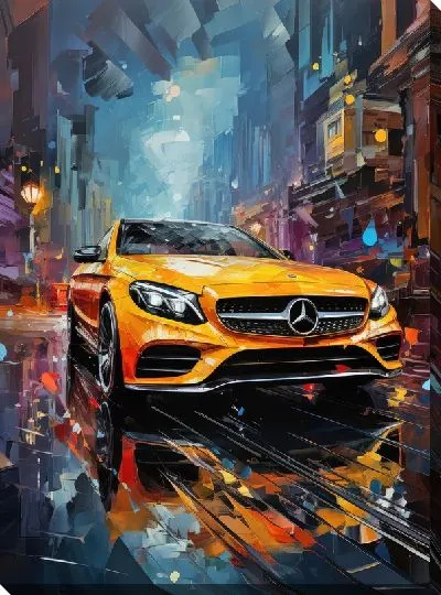 Картина маслом Mercedes №64