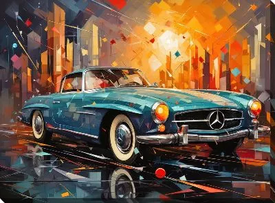 Картина маслом Mercedes №65