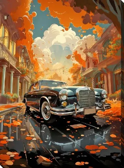 Картина маслом Mercedes №66