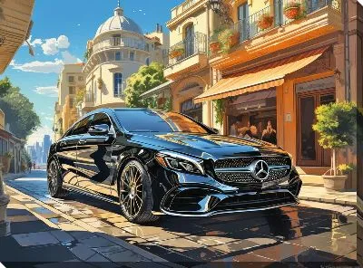 Картина маслом Mercedes №67