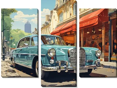 Модульная картина Mercedes №68