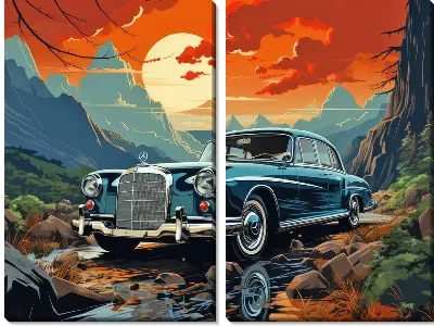 Модульная картина Mercedes №71