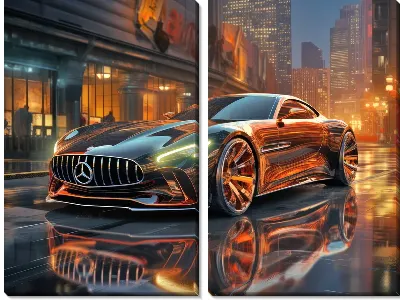 Модульная картина Mercedes №74