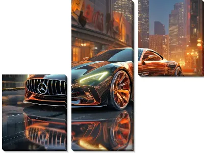 Модульная картина Mercedes №74