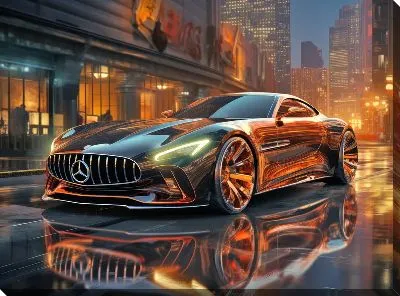 Картина маслом Mercedes №74