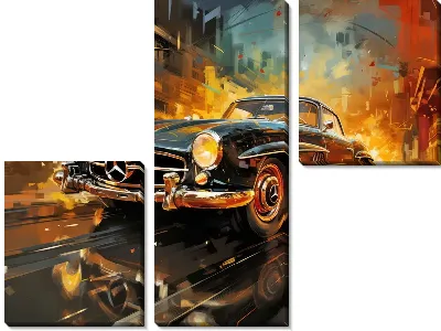 Модульная картина Mercedes №75