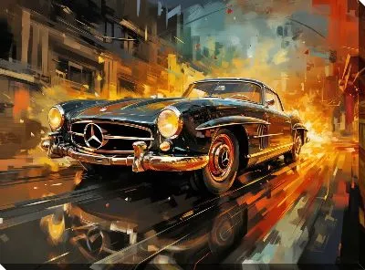 Картина маслом Mercedes №75