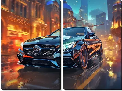 Модульная картина Mercedes №78