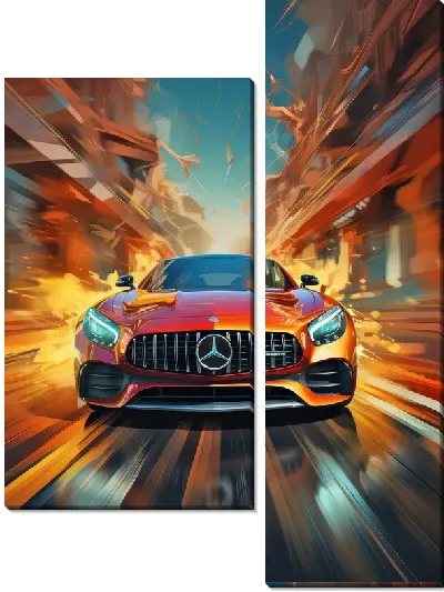 Модульная картина Mercedes №79