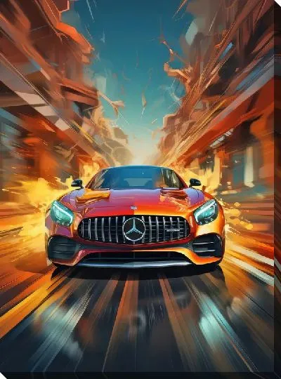 Картина маслом Mercedes №79