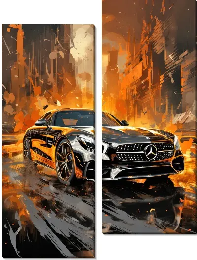 Модульная картина Mercedes №80