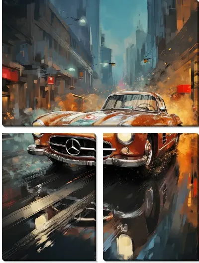 Модульная картина Mercedes №82