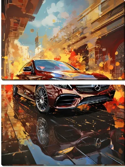 Модульная картина Mercedes №83