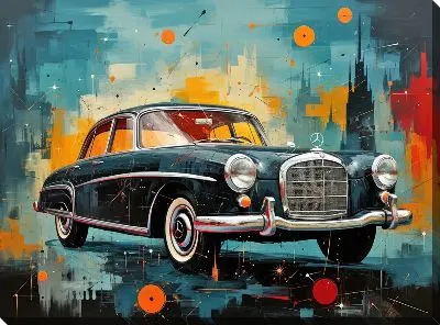 Картина маслом Мерседес №100
