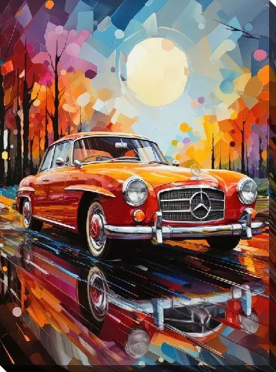 Картина маслом Мерседес №101