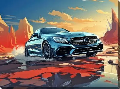 Картина маслом Мерседес №103