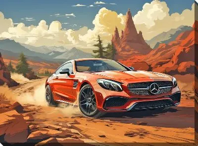 Картина маслом Мерседес №105