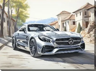 Картина маслом Мерседес №106