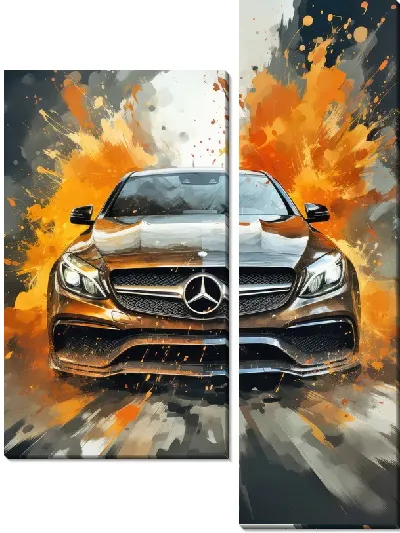 Модульная картина Мерседес №107
