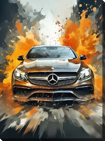 Картина маслом Мерседес №107