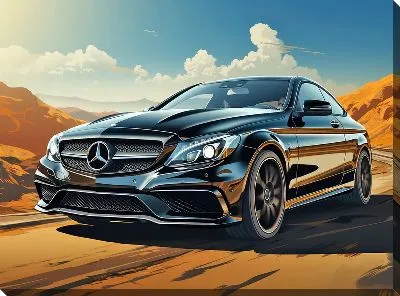 Картина маслом Мерседес №108