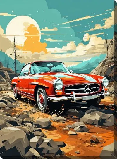 Картина маслом Мерседес №109