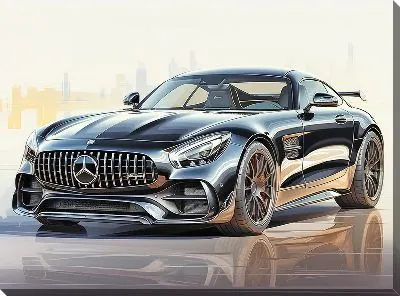Картина маслом Мерседес №110