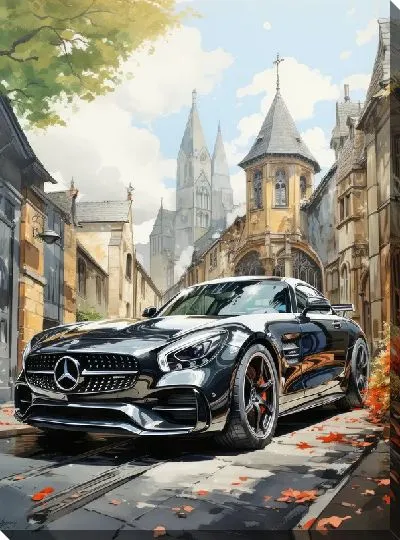 Картина маслом Мерседес №112