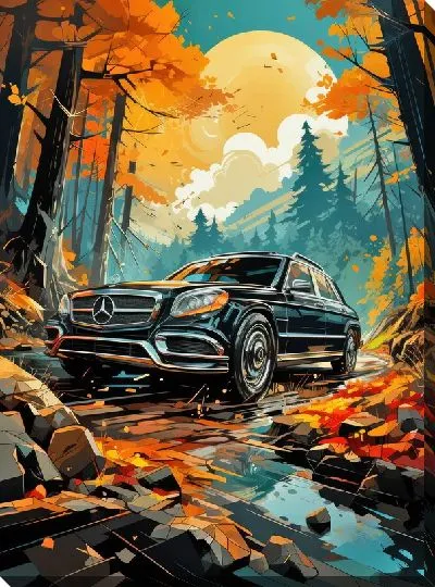 Картина маслом Мерседес №114