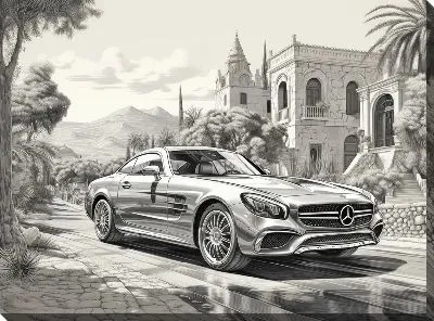 Картина маслом Мерседес №118