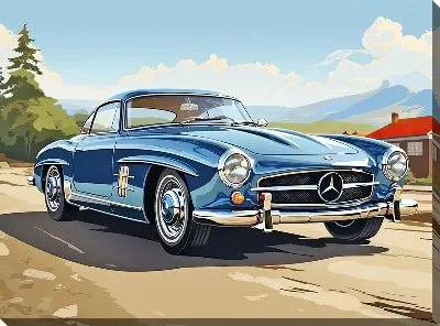 Картина маслом Мерседес №120