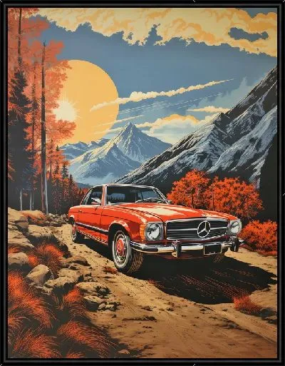 Картина Мерседес №123