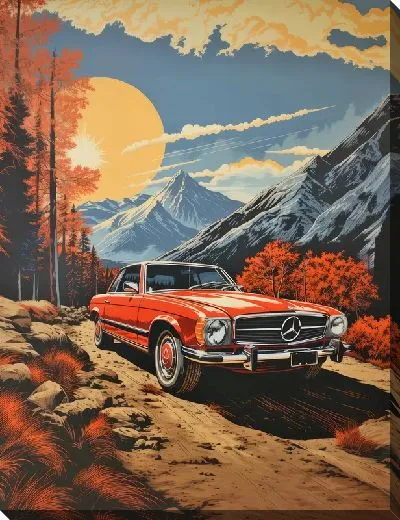 Картина маслом Мерседес №123
