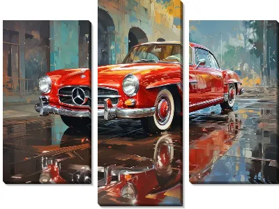 Модульная картина Мерседес №124