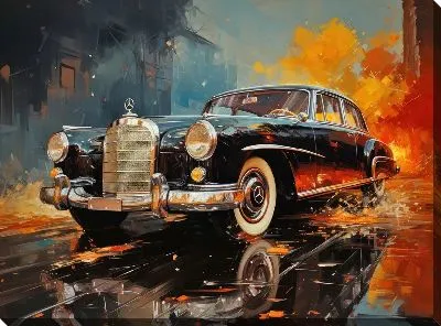 Картина маслом Мерседес №128