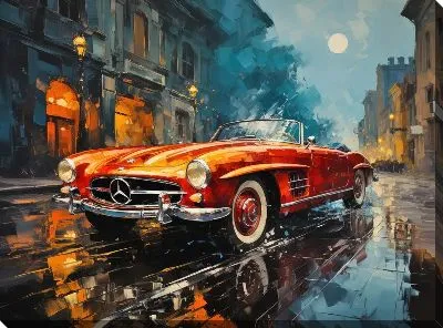 Картина маслом Мерседес №129